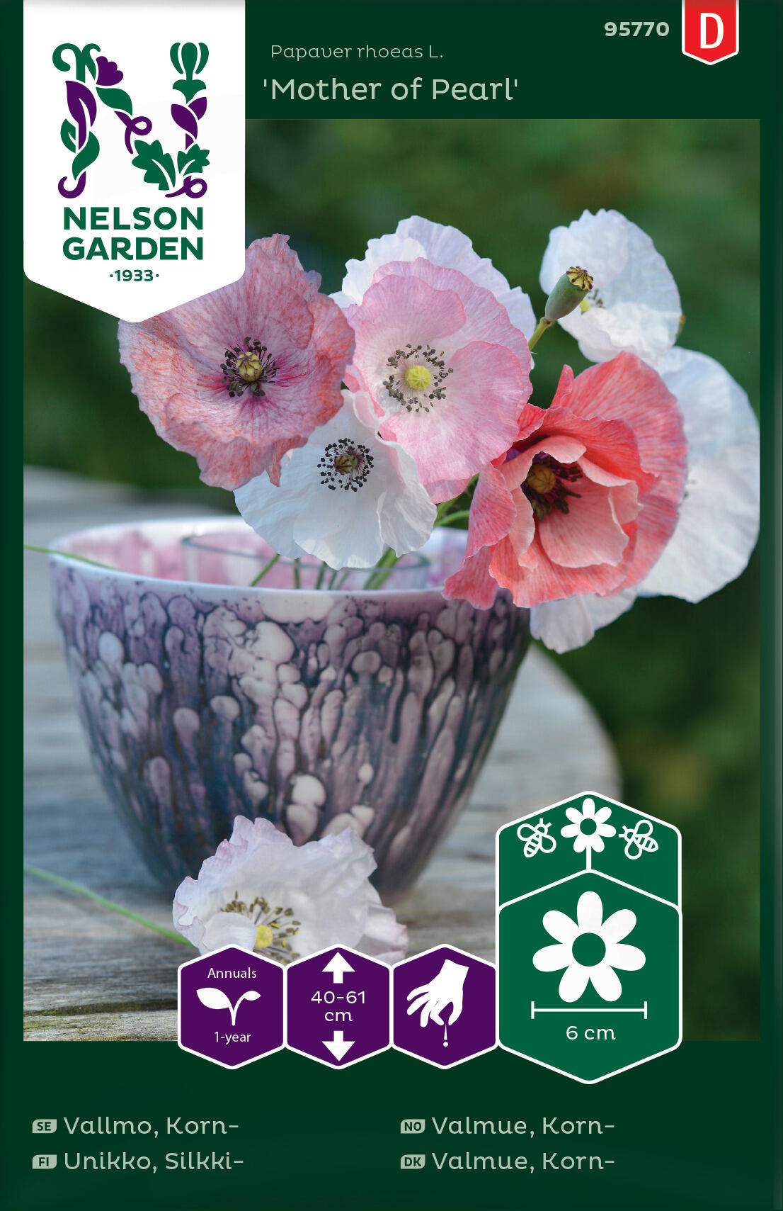 Majsvallmo 'Mother of Pearl'